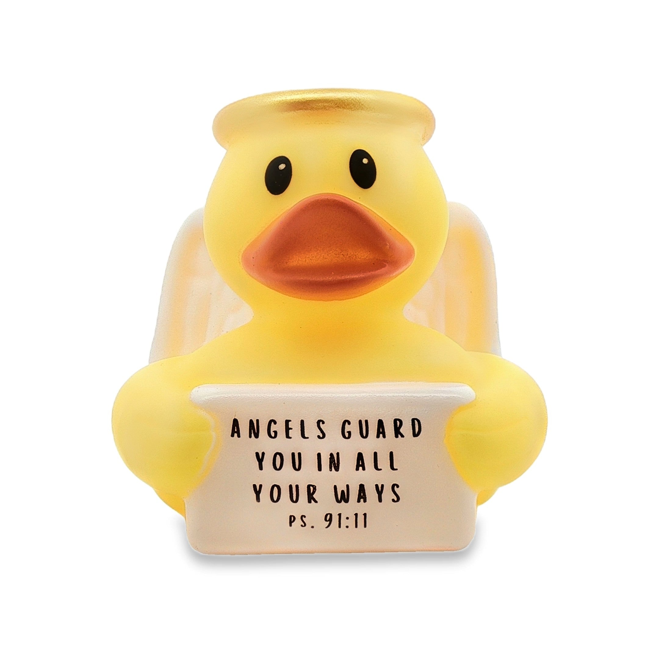 ANGELS GUARD YOU IN ALL YOUR WAYS PS. 91:11 - Halo Guardian Angel Duck (Collector&