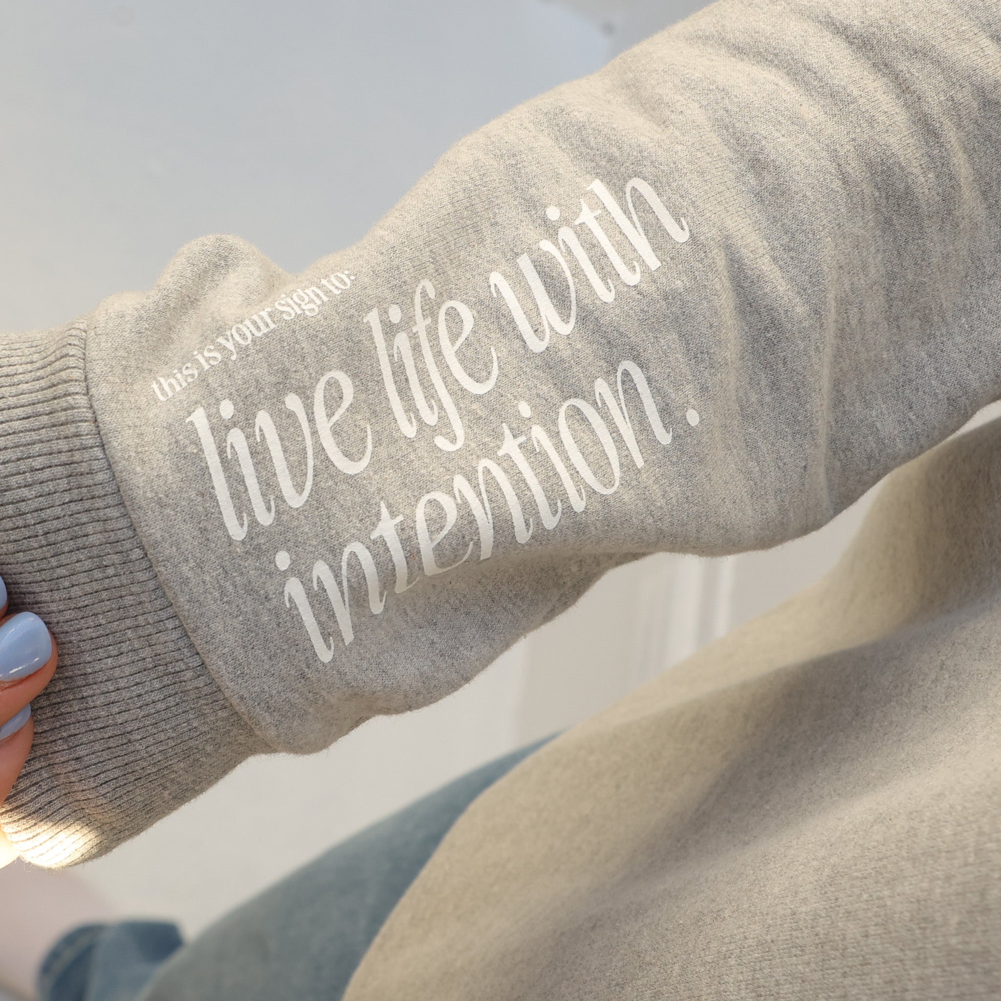 CHOOSE A HAPPY LIFE. CREWNECK