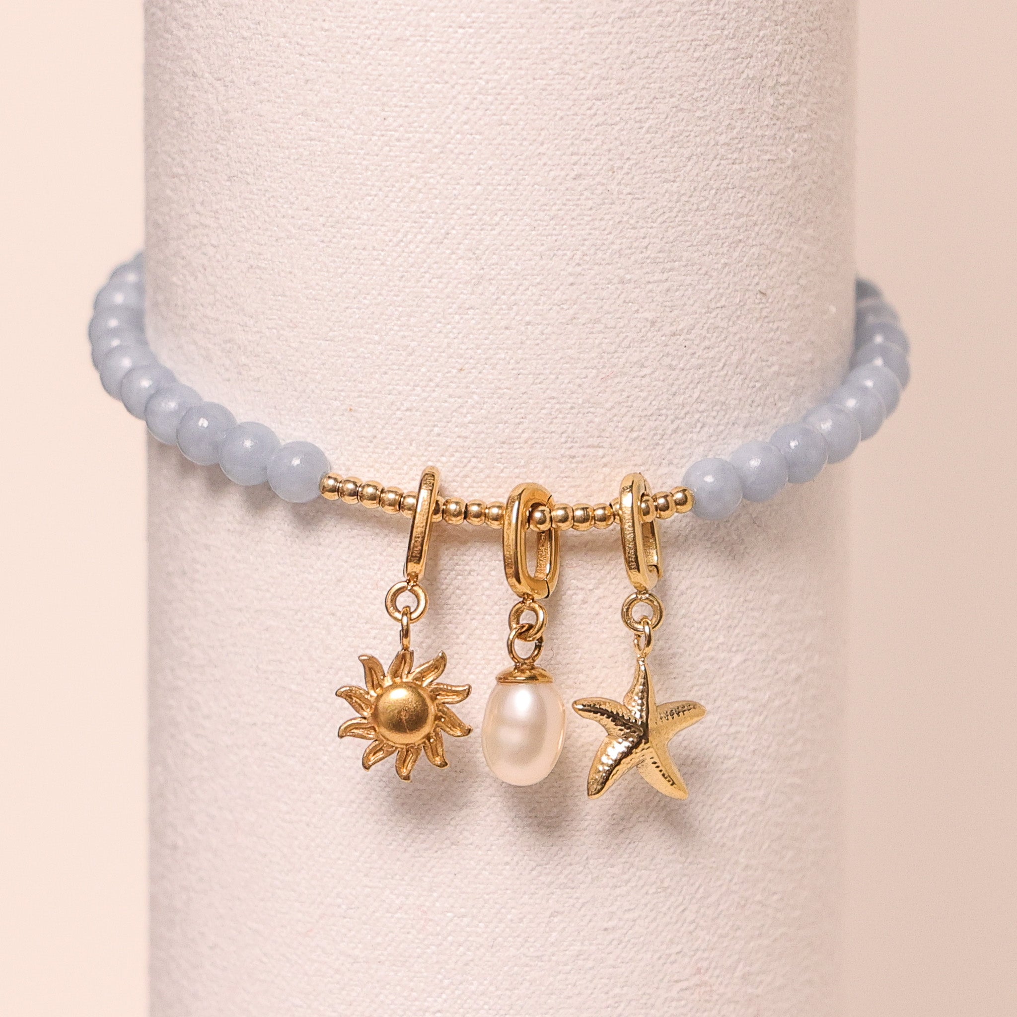 CHARM STACKER - BLUE ANGELITE