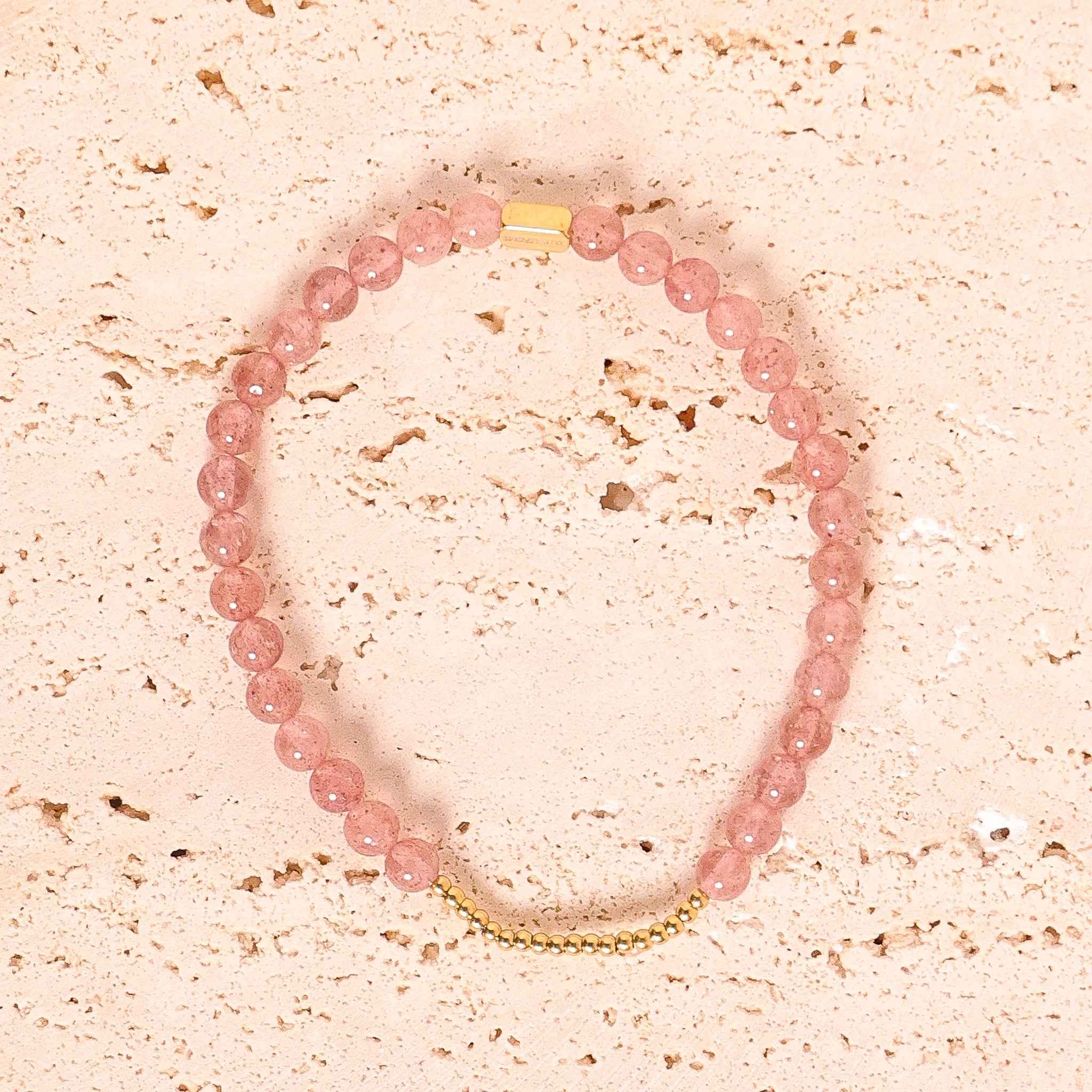 CHARM STACKER - STRAWBERRY QUARTZ