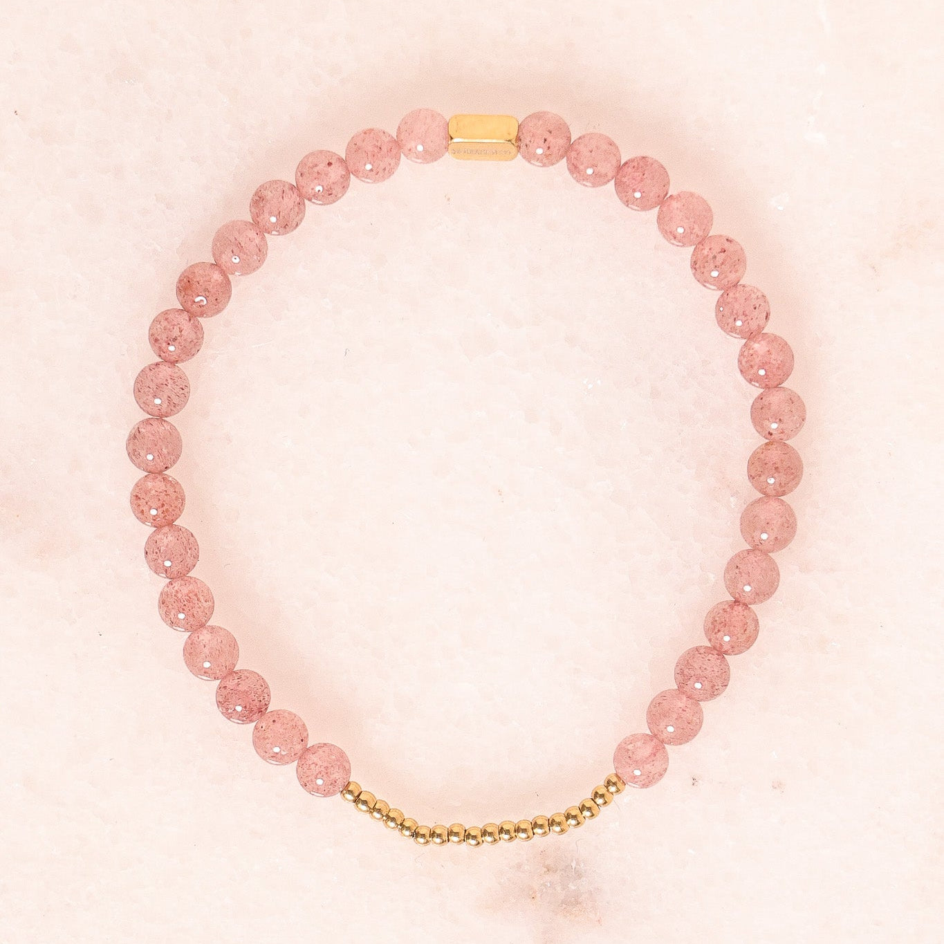 CHARM STACKER - STRAWBERRY QUARTZ