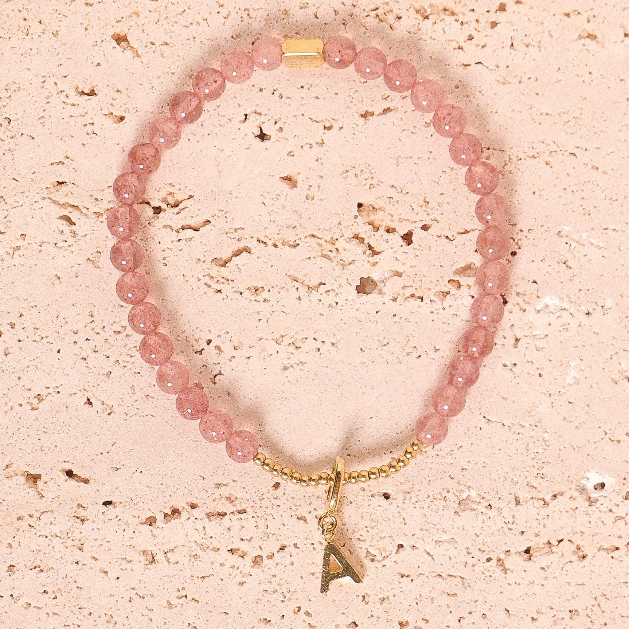 CHARM STACKER - STRAWBERRY QUARTZ