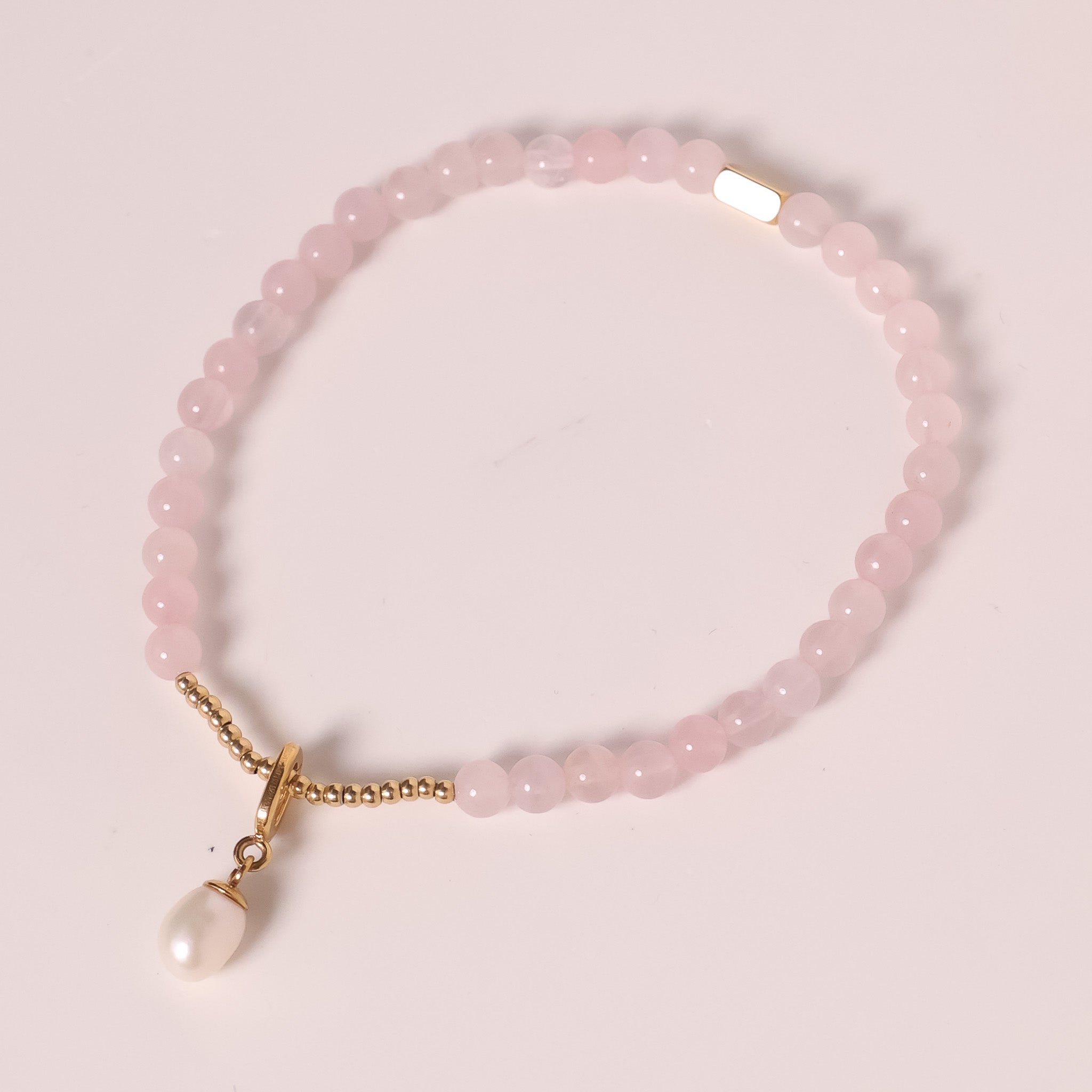 CHARM STACKER - ROSE QUARTZ