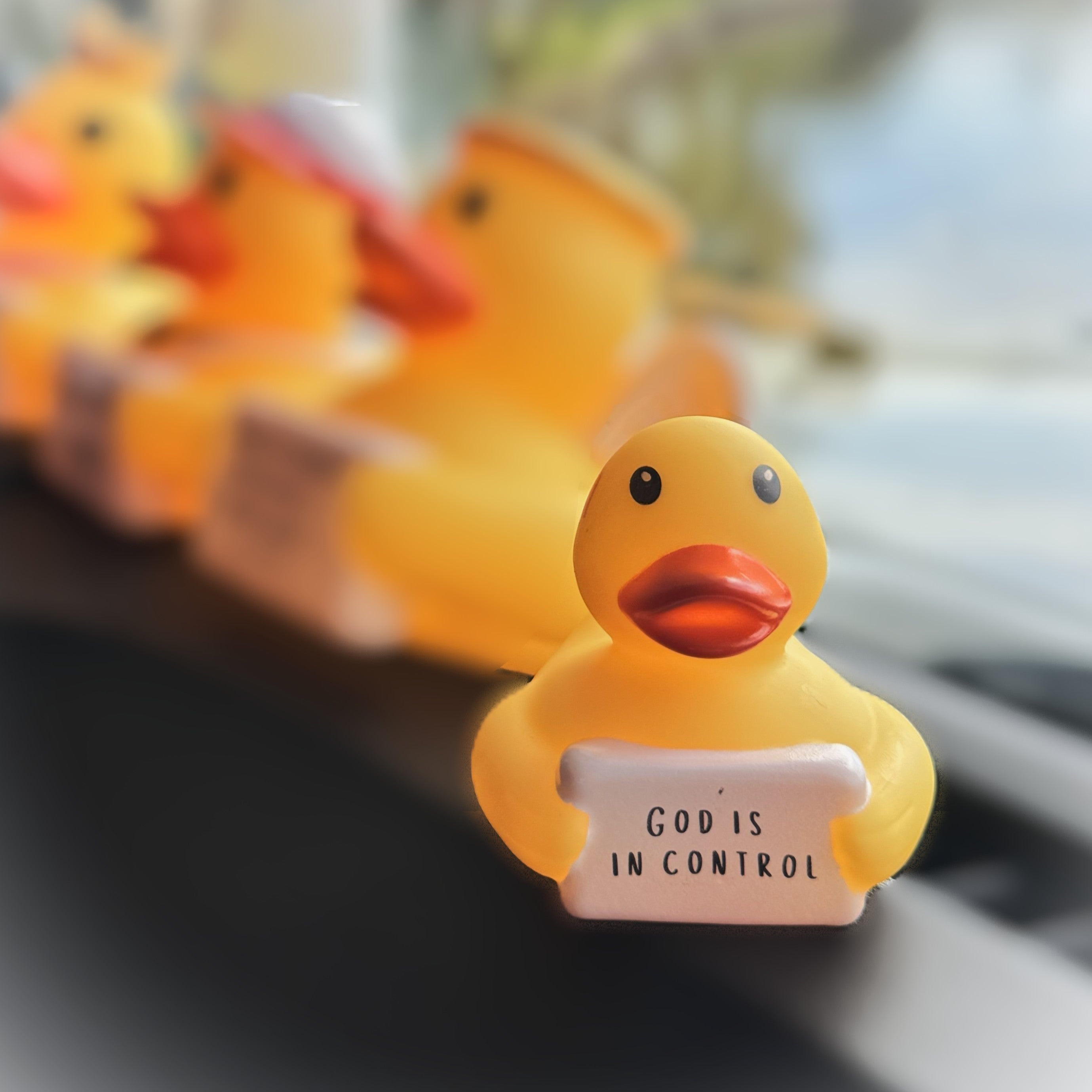 GOD IS IN CONTROL - PUDDLES THE DUCK Mini (Collector&