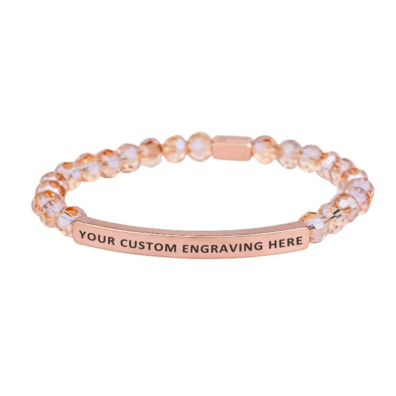 Amber Crystal Custom Bracelet - Inspiration Co.