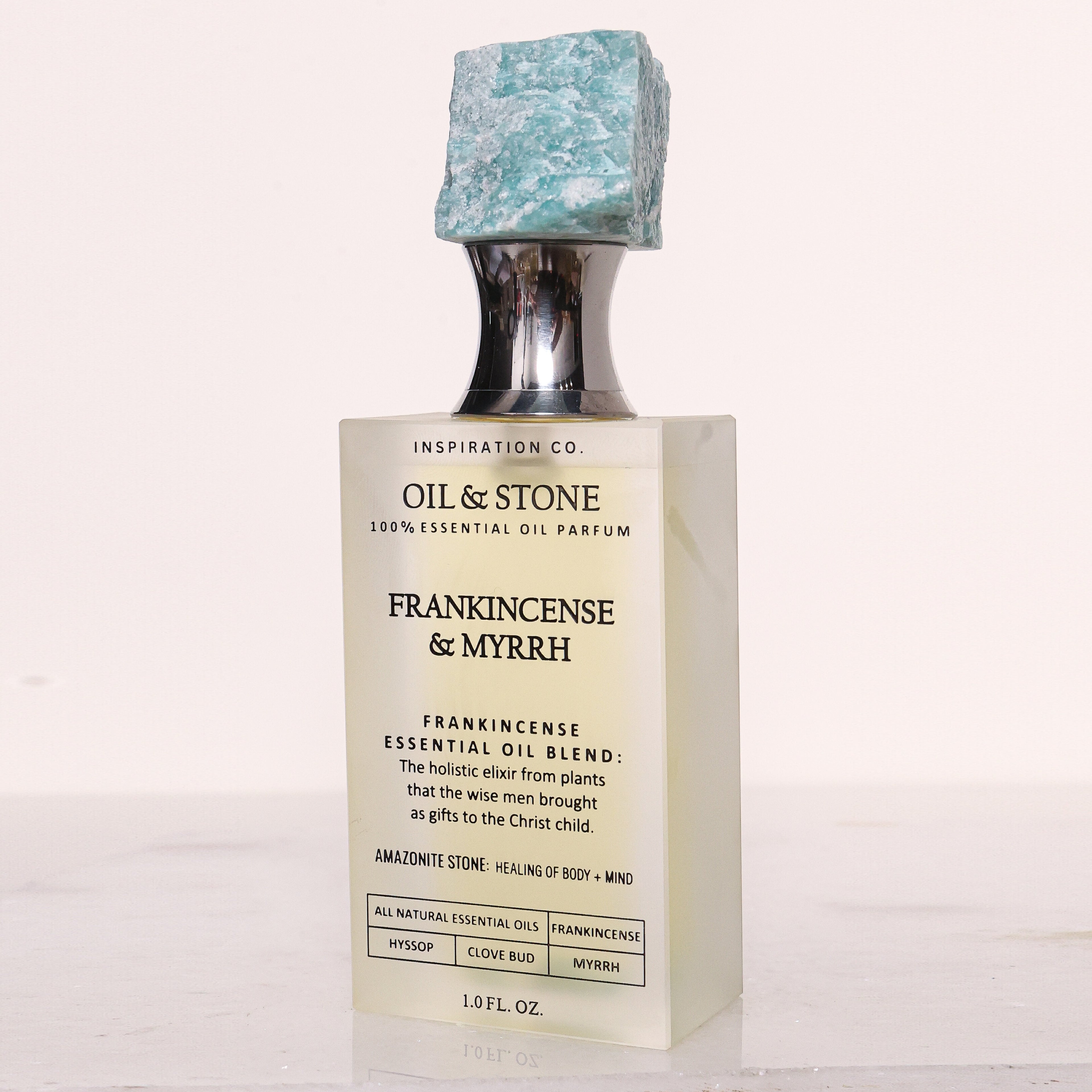 FRANKINCENSE & MYRRH / TRANQUIL OASIS - AMAZONITE PREMIUM OIL PERFUME