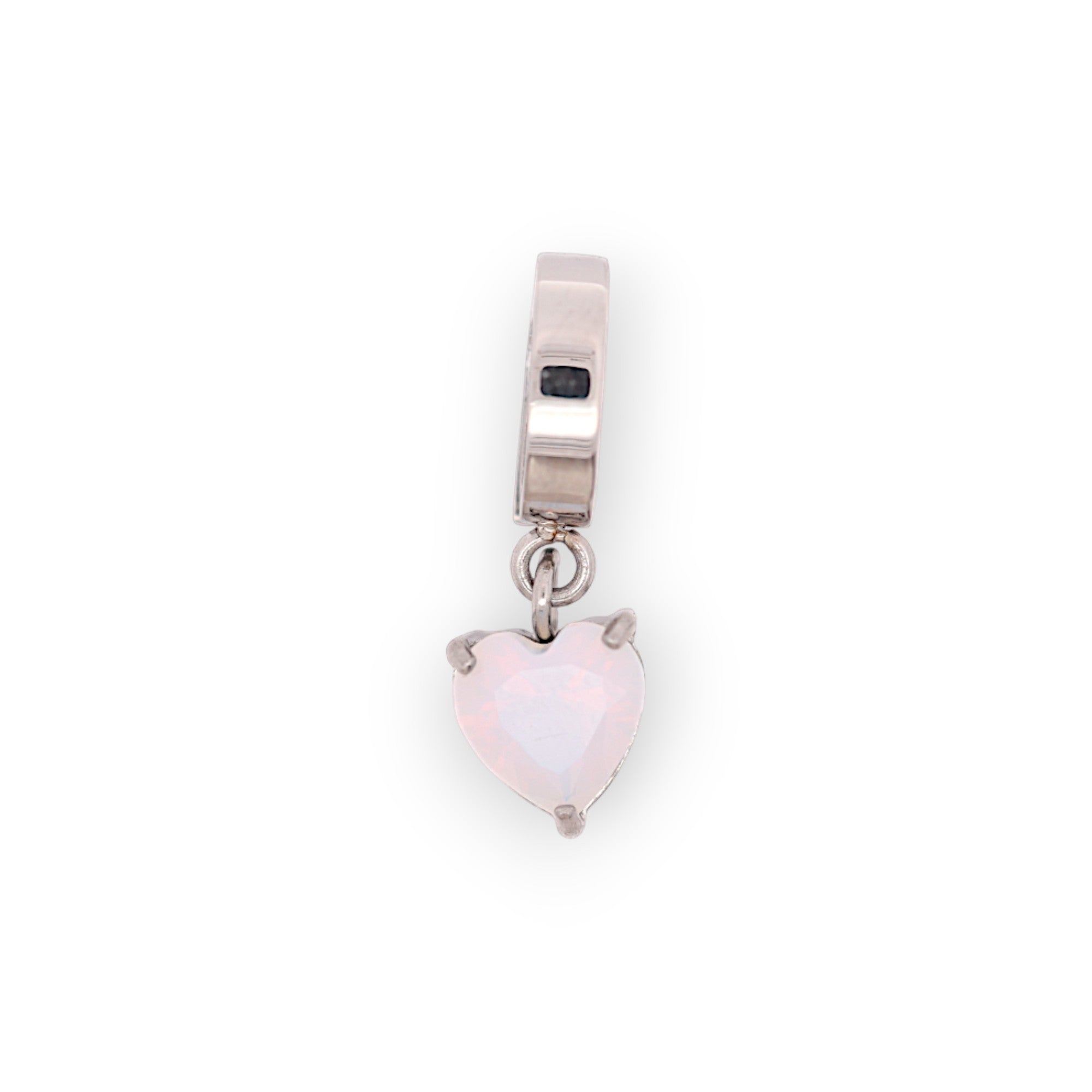 HEART BIRTHSTONE CHARM - MOONSTONE (JUNE)
