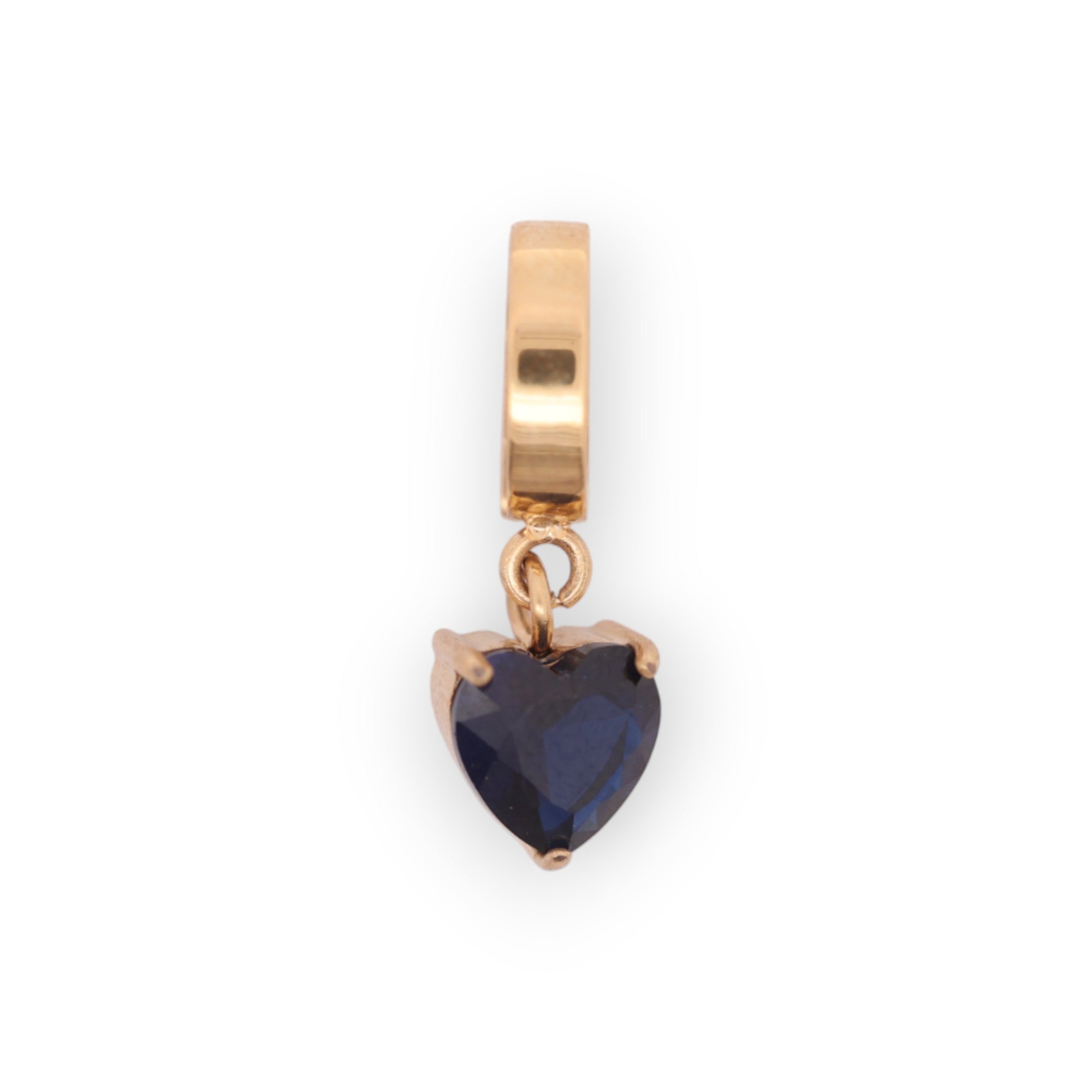 HEART BIRTHSTONE CHARM - SAPPHIRE (SEPT)