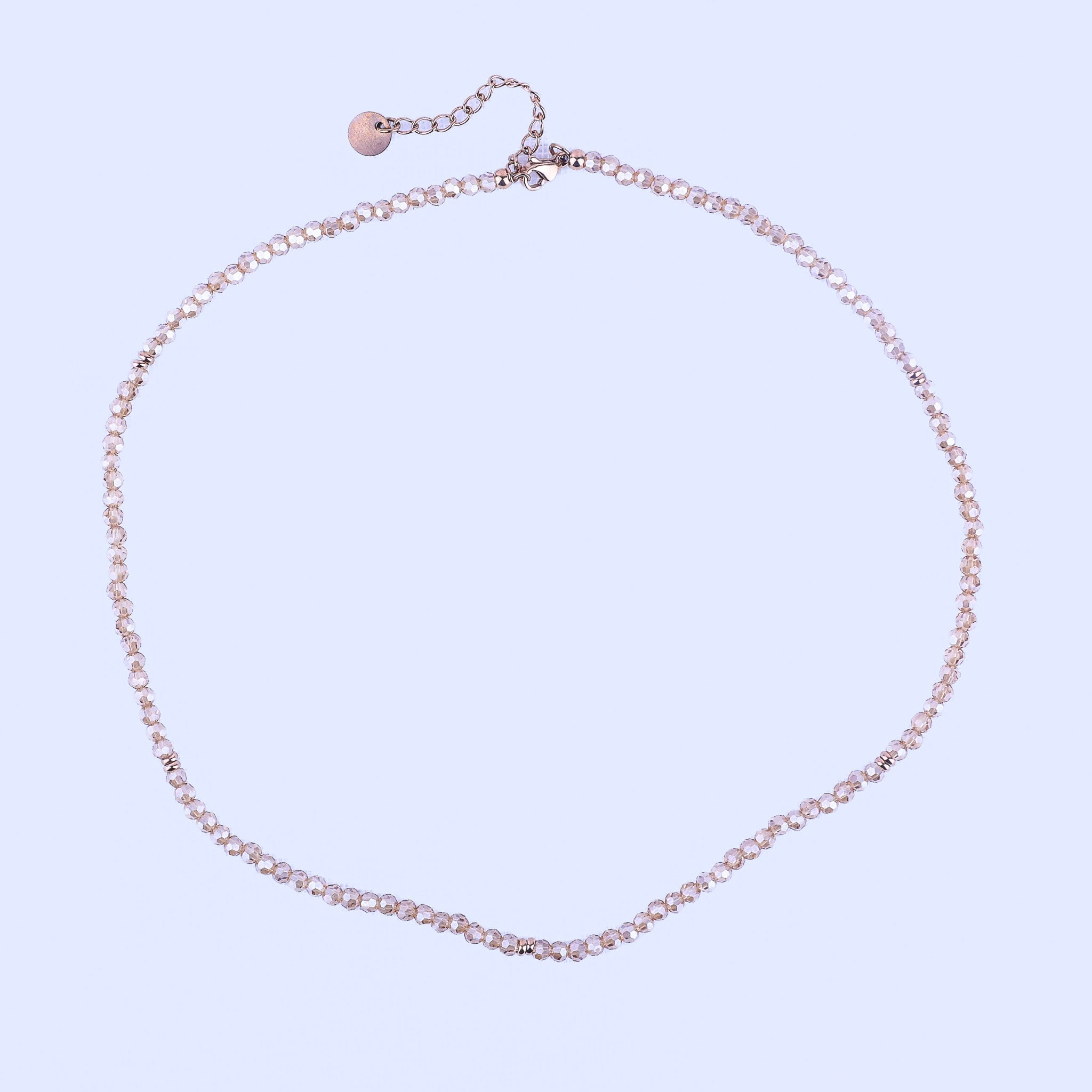 MICRO GEMSTONE NECKLACE - AMBER CRYSTAL - Inspiration Co.