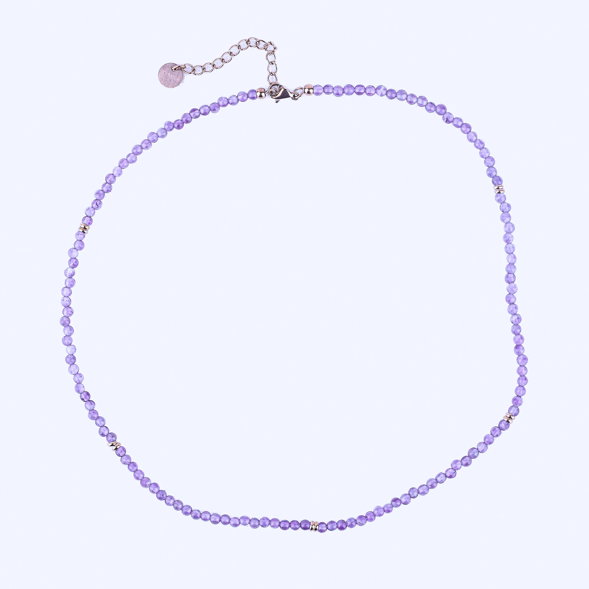 MICRO GEMSTONE NECKLACE - AMETHYST - Inspiration Co.