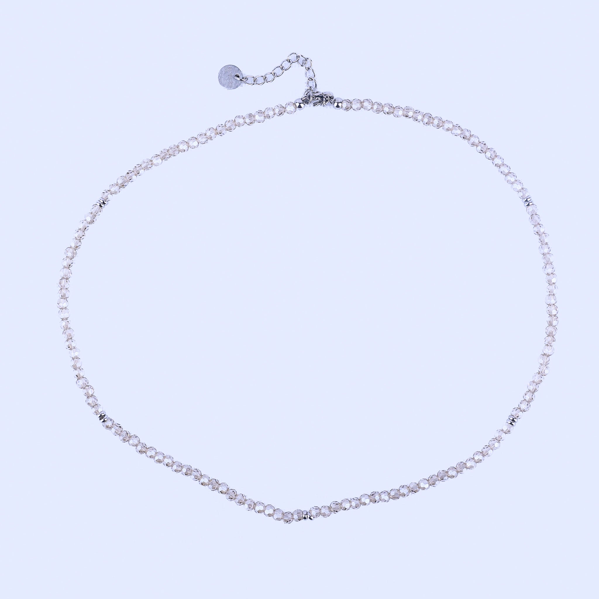 MICRO GEMSTONE NECKLACE - CHAMPAGNE CRYSTAL - Inspiration Co.