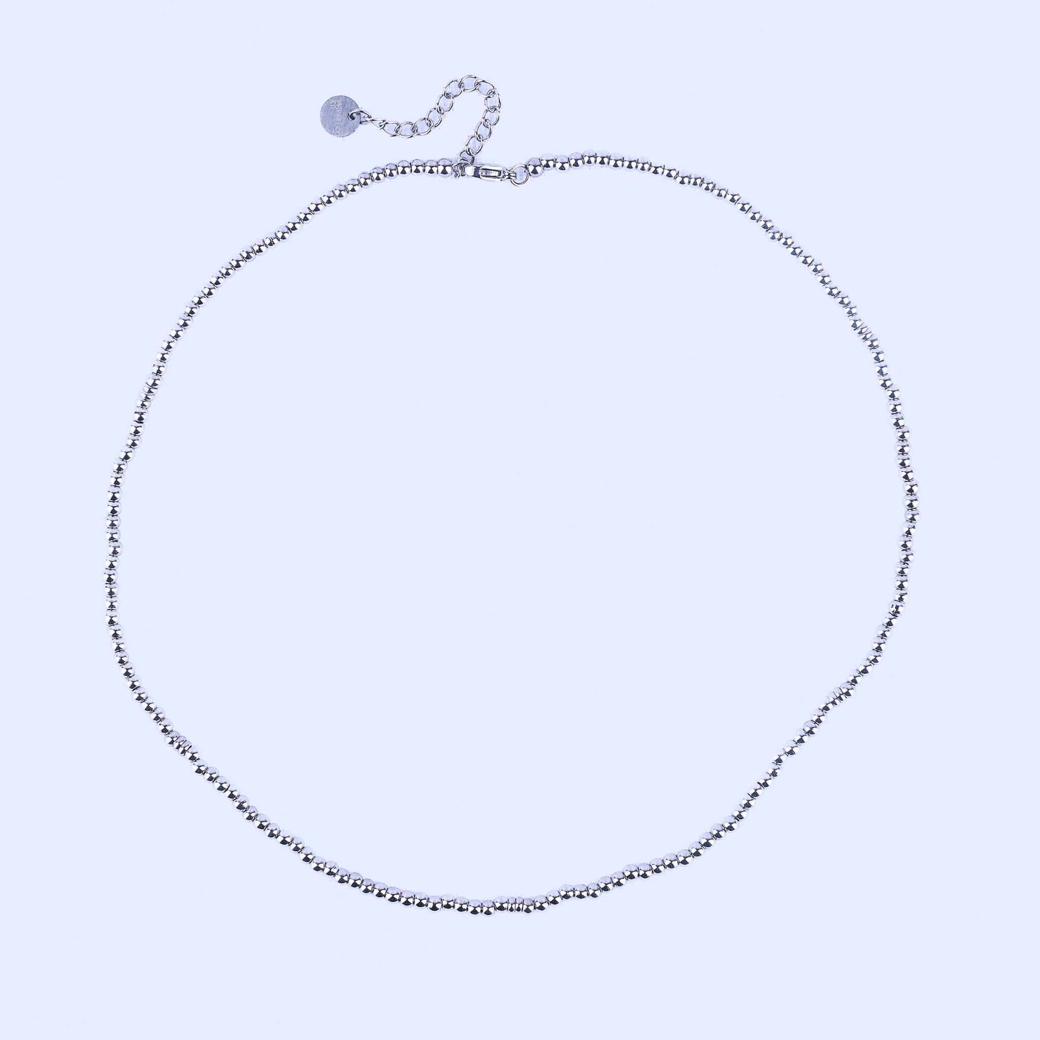 MICRO GEMSTONE NECKLACE - SILVER - Inspiration Co.