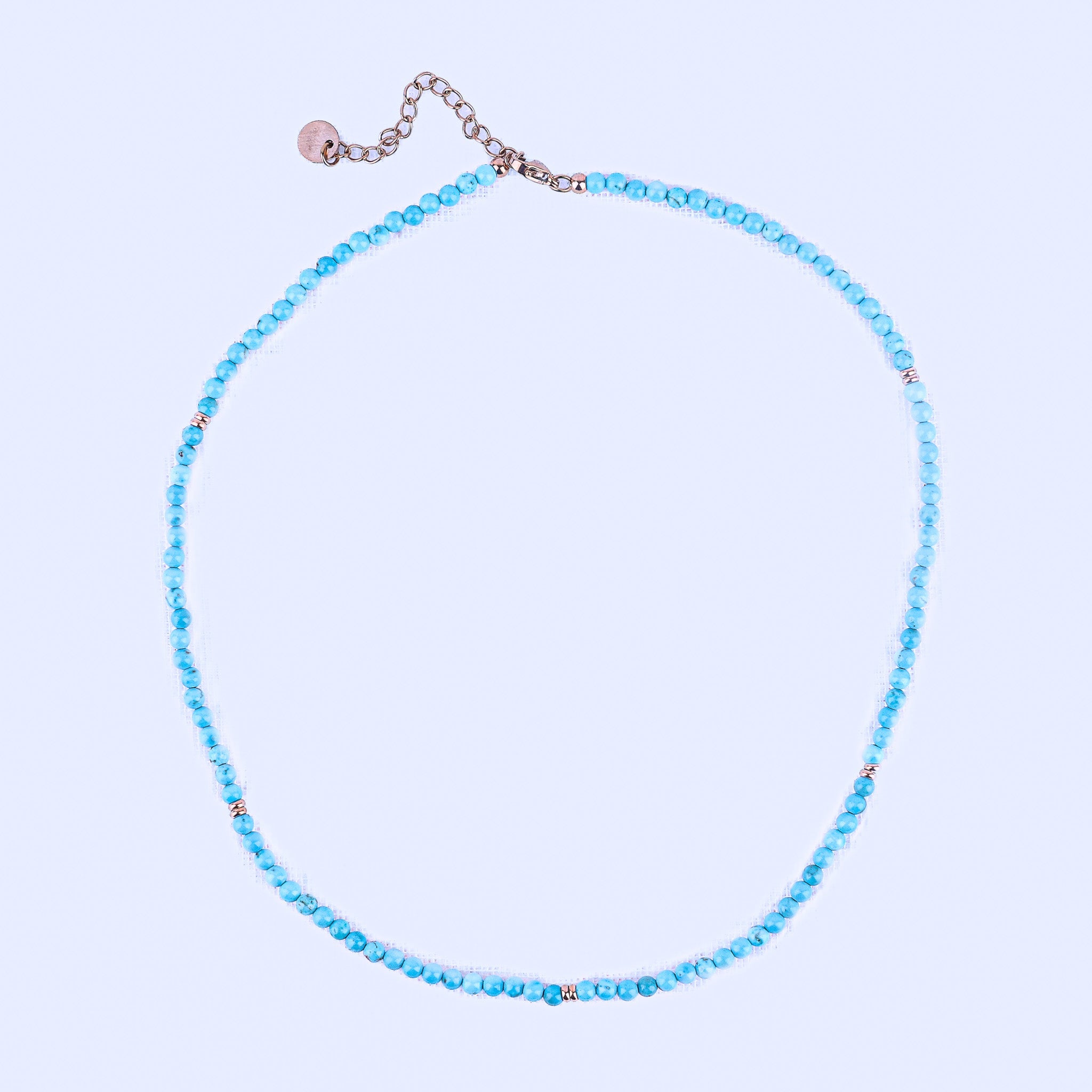 MICRO GEMSTONE NECKLACE - TURQUOISE - Inspiration Co.