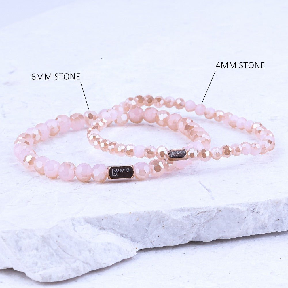 PINK JADE CRYSTAL - ACCENT BRACELET - Inspiration Co.