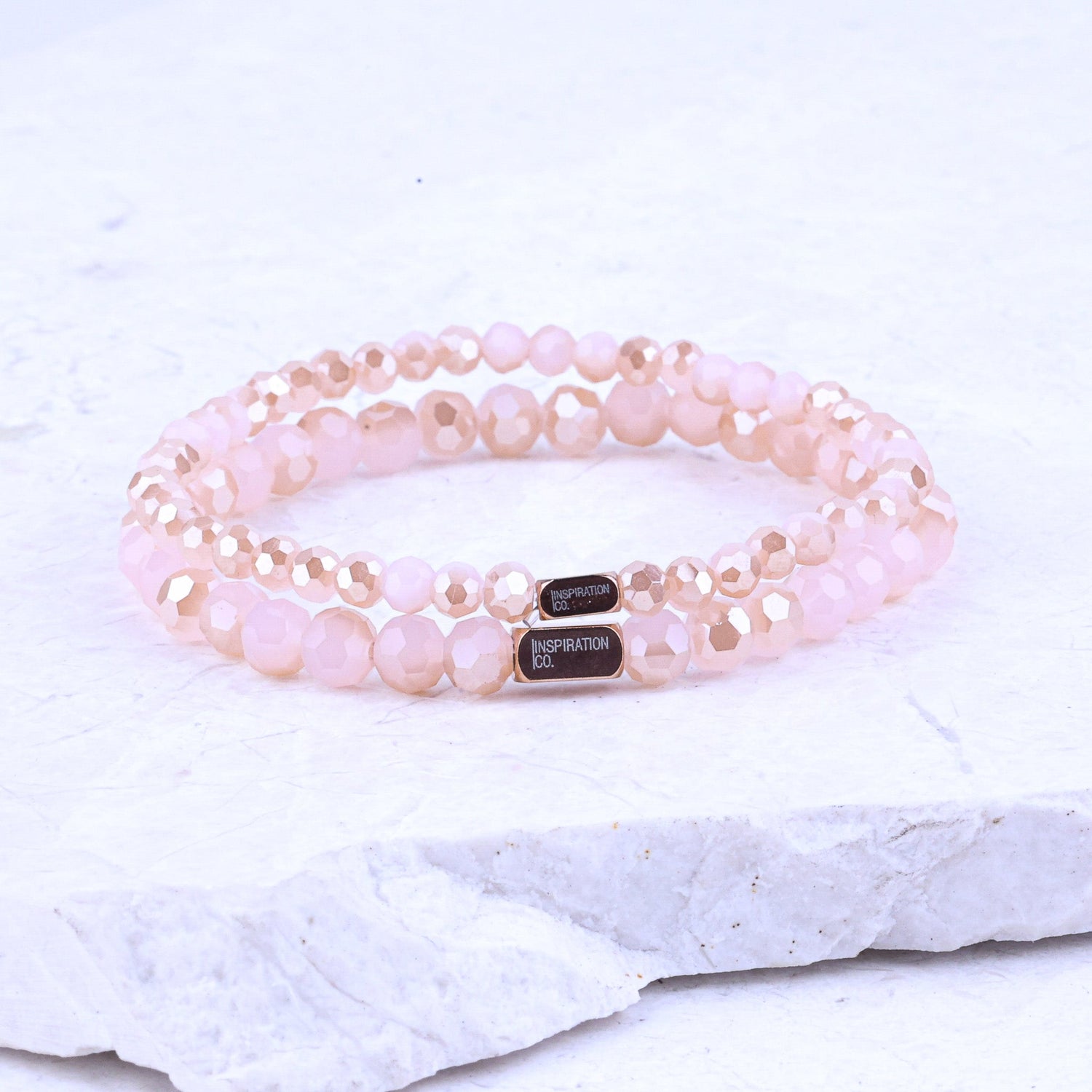 PINK JADE CRYSTAL - ACCENT BRACELET - Inspiration Co.