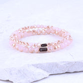 PINK JADE CRYSTAL - ACCENT BRACELET - Inspiration Co.