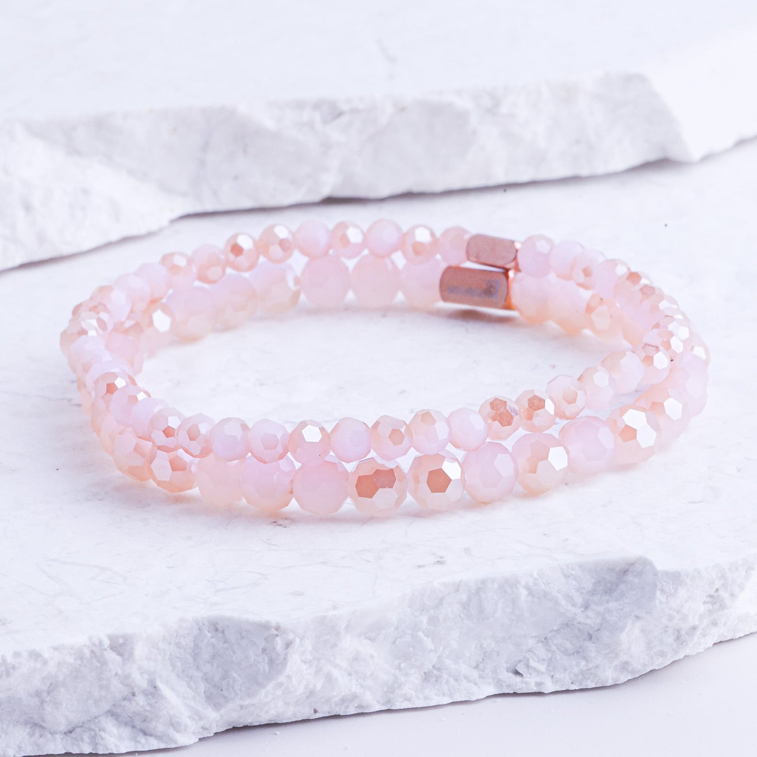 PINK JADE CRYSTAL - ACCENT BRACELET - Inspiration Co.