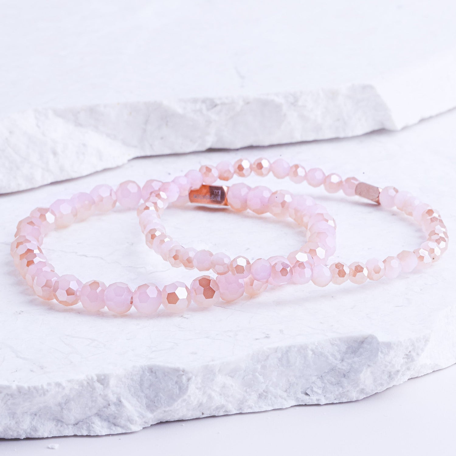 PINK JADE CRYSTAL - ACCENT BRACELET - Inspiration Co.