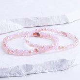 PINK JADE CRYSTAL - ACCENT BRACELET - Inspiration Co.