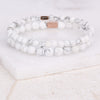 ACCENT BRACELET - MARBLE HOWLITE - Inspiration Co.