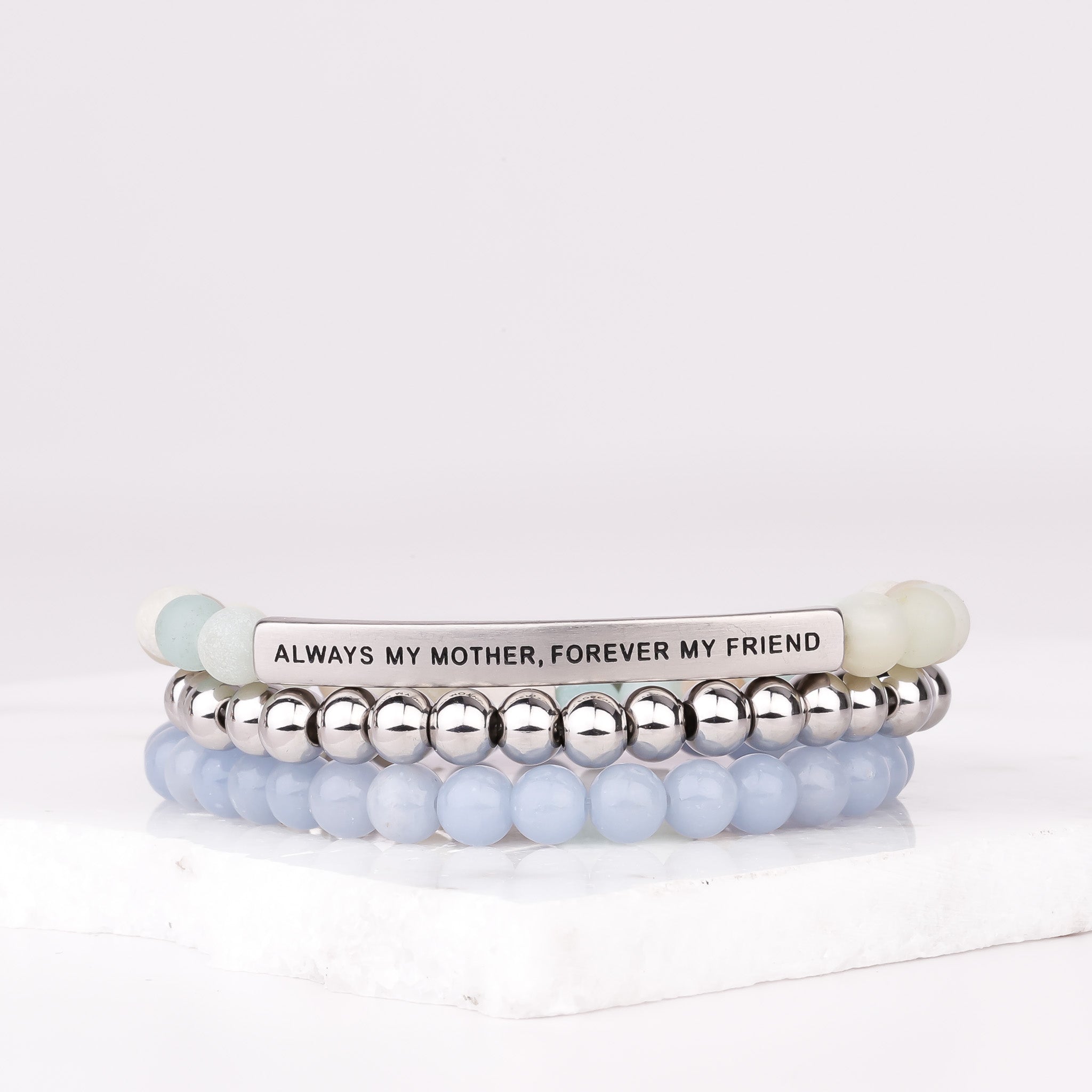 ALWAYS MY MOTHER MULTI STONE GIFT SET - AMAZONITE - Inspiration Co.