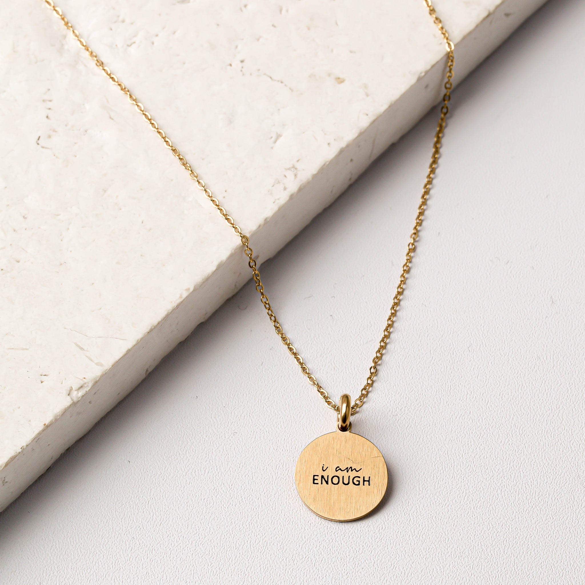 I AM ENOUGH PENDANT - Inspiration Co.