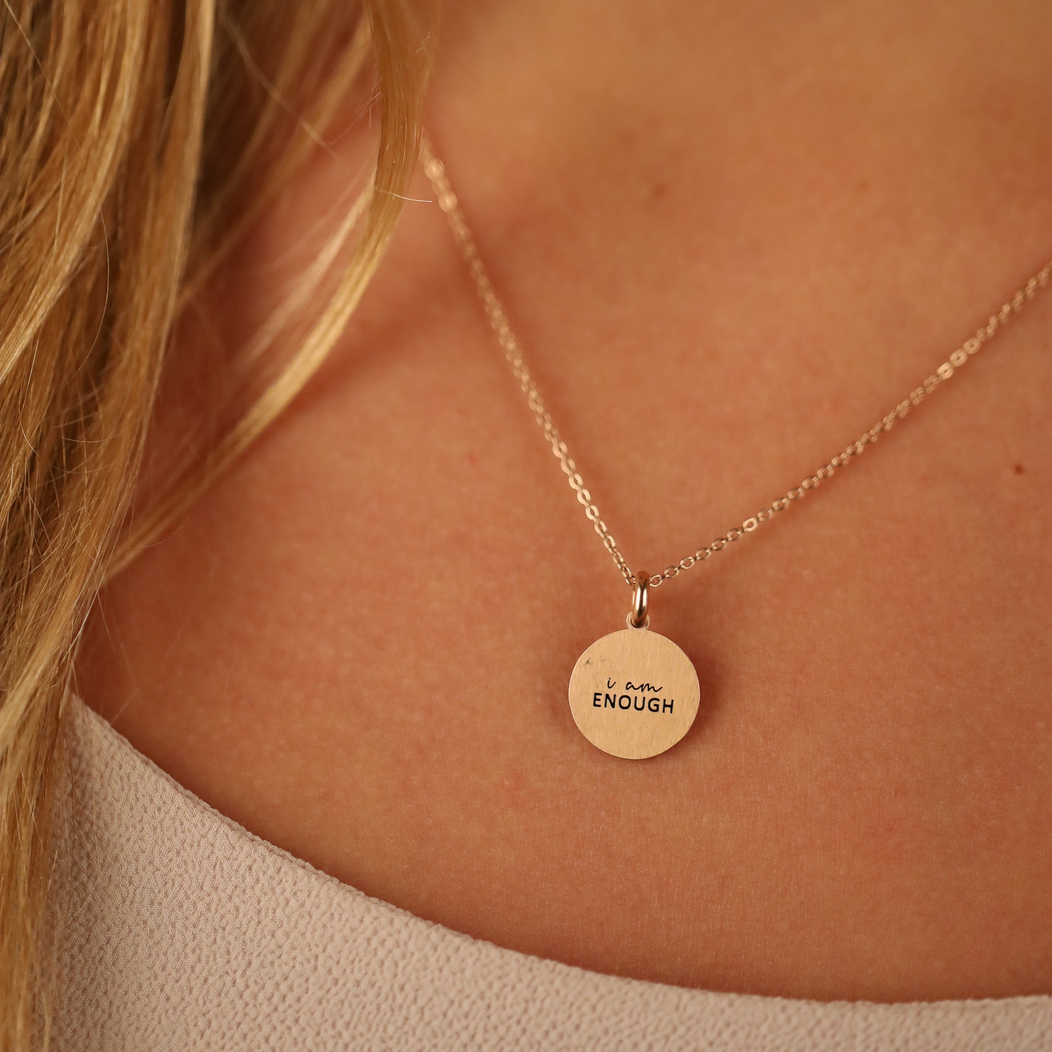 I AM ENOUGH PENDANT - Inspiration Co.