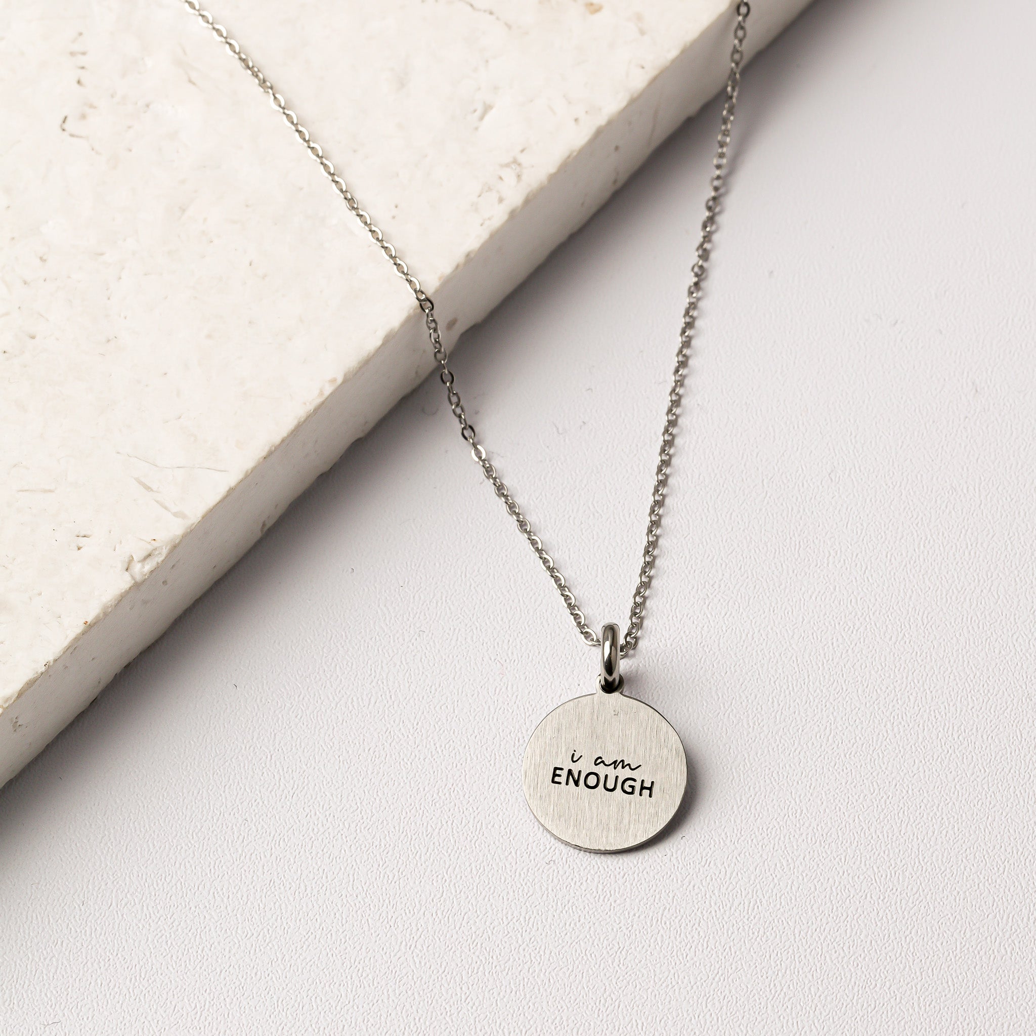 I AM ENOUGH PENDANT - Inspiration Co.