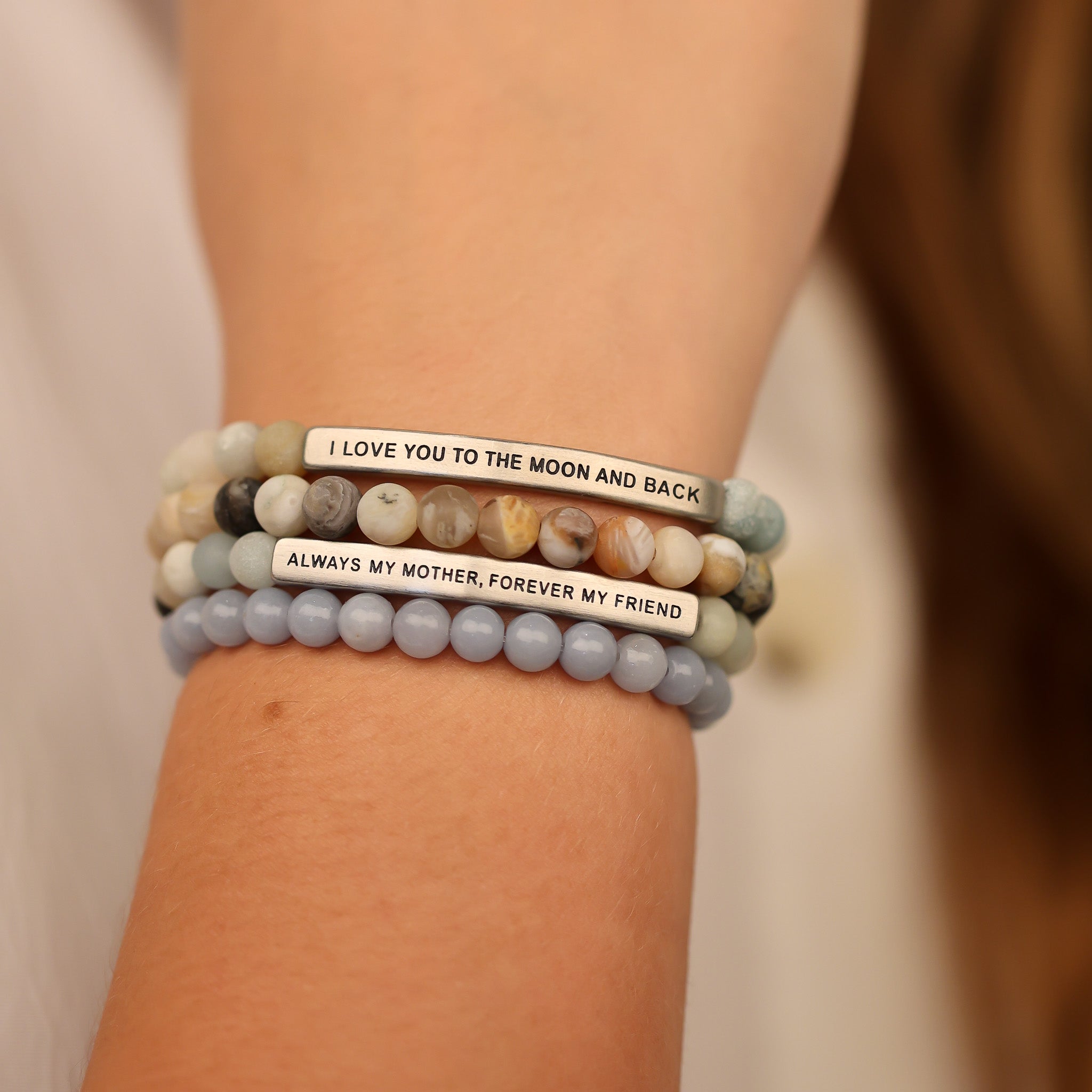 I LOVE YOU TO THE MOON AND BACK GIFT SET - AMAZONITE - Inspiration Co.