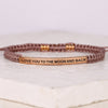 I LOVE YOU TO THE MOON AND BACK ROPE BRACELET - Inspiration Co.