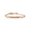 LOVED AND BLESSED - KIDS CHAIN BRACELET - Inspiration Co.