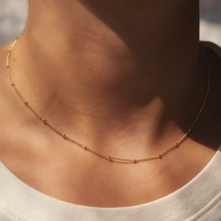 STUDDED CHAIN NECKLACE - Inspiration Co.