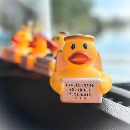 ANGELS GUARD YOU IN ALL YOUR WAYS  PS. 91:11 - Halo Guardian Angel Duck (Collector&