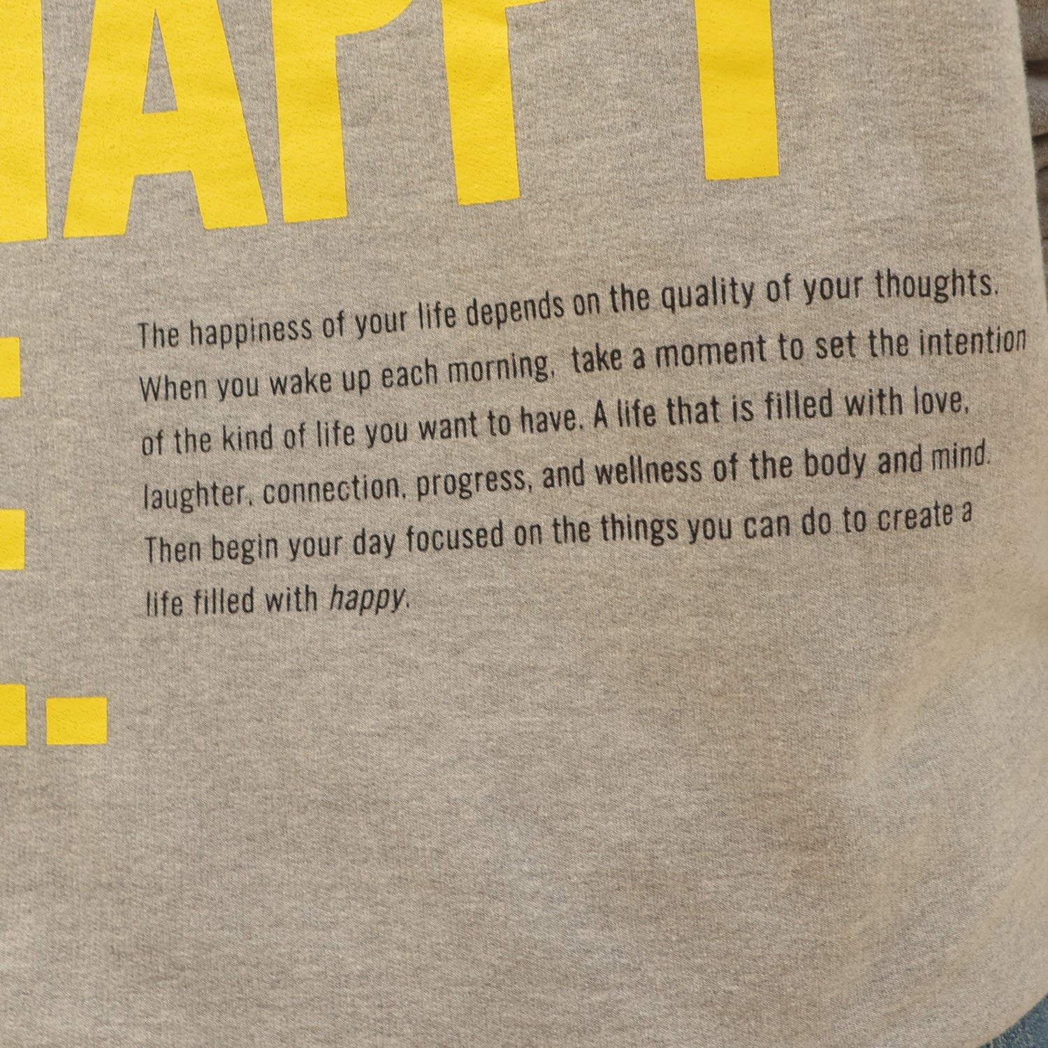 CHOOSE A HAPPY LIFE.  CREWNECK