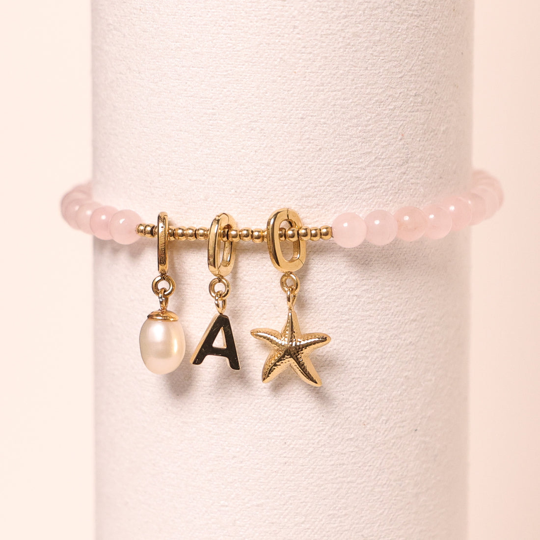 CHARM STACKER - ROSE QUARTZ