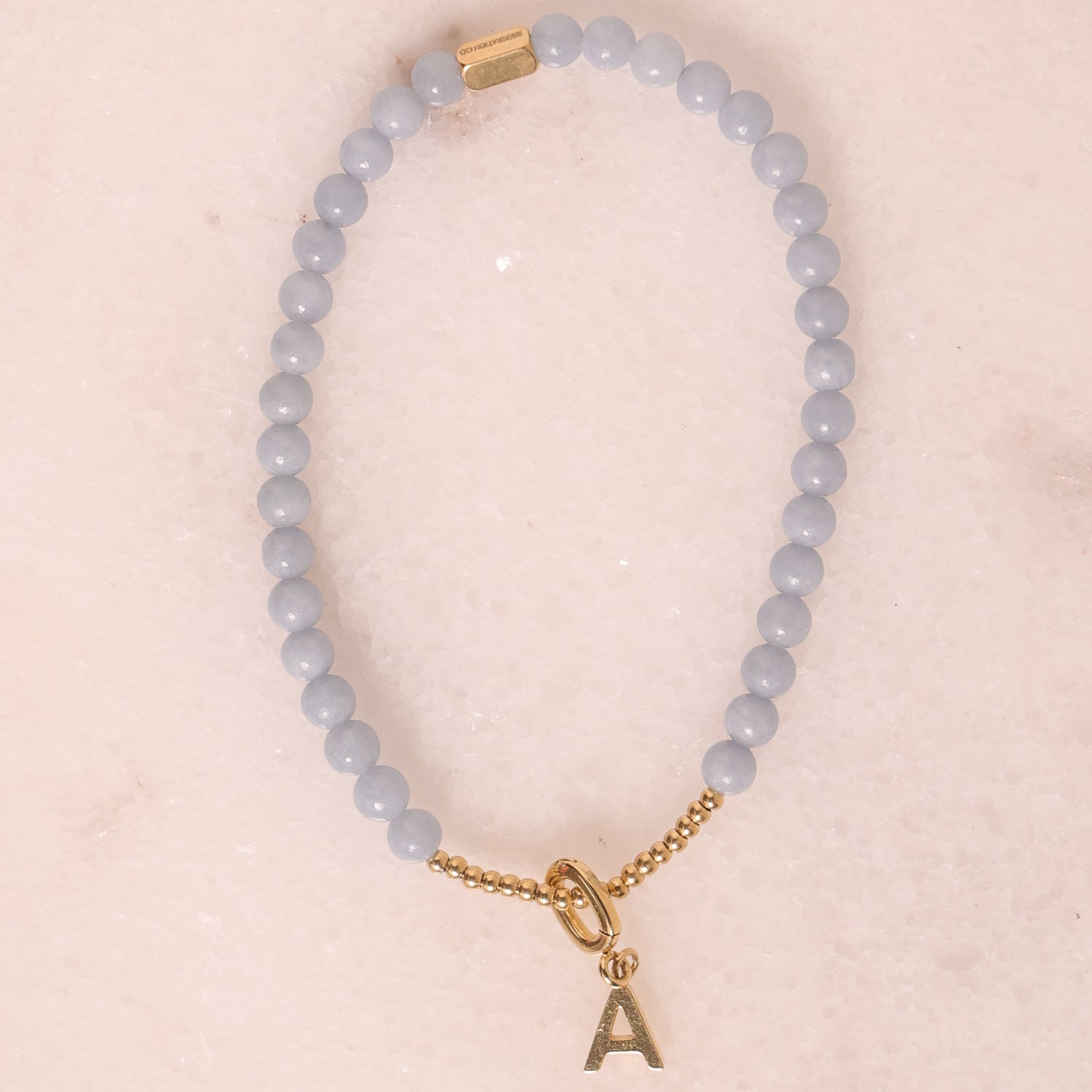 CHARM STACKER - BLUE ANGELITE