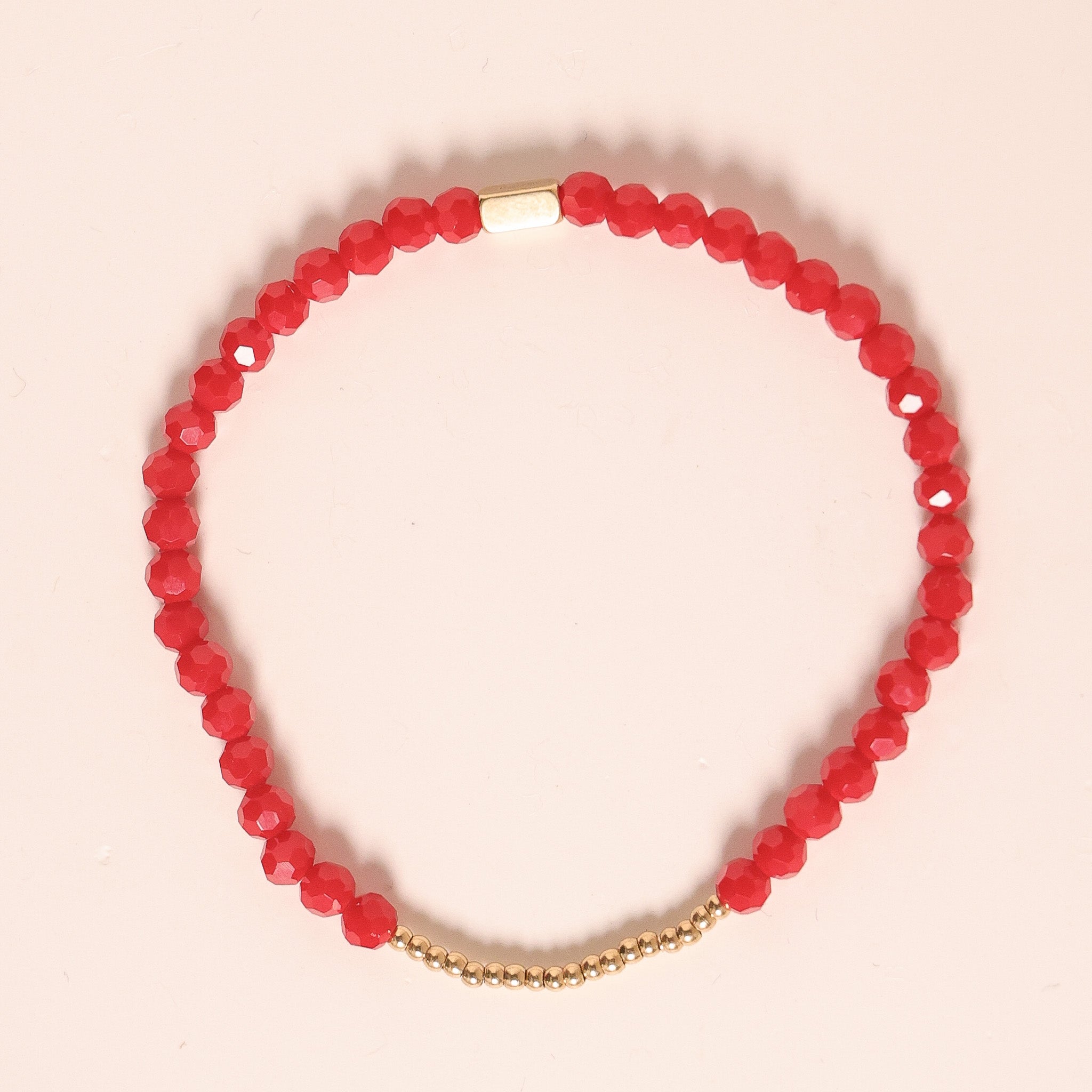 CHARM STACKER - RED PORCELAIN CRYSTAL