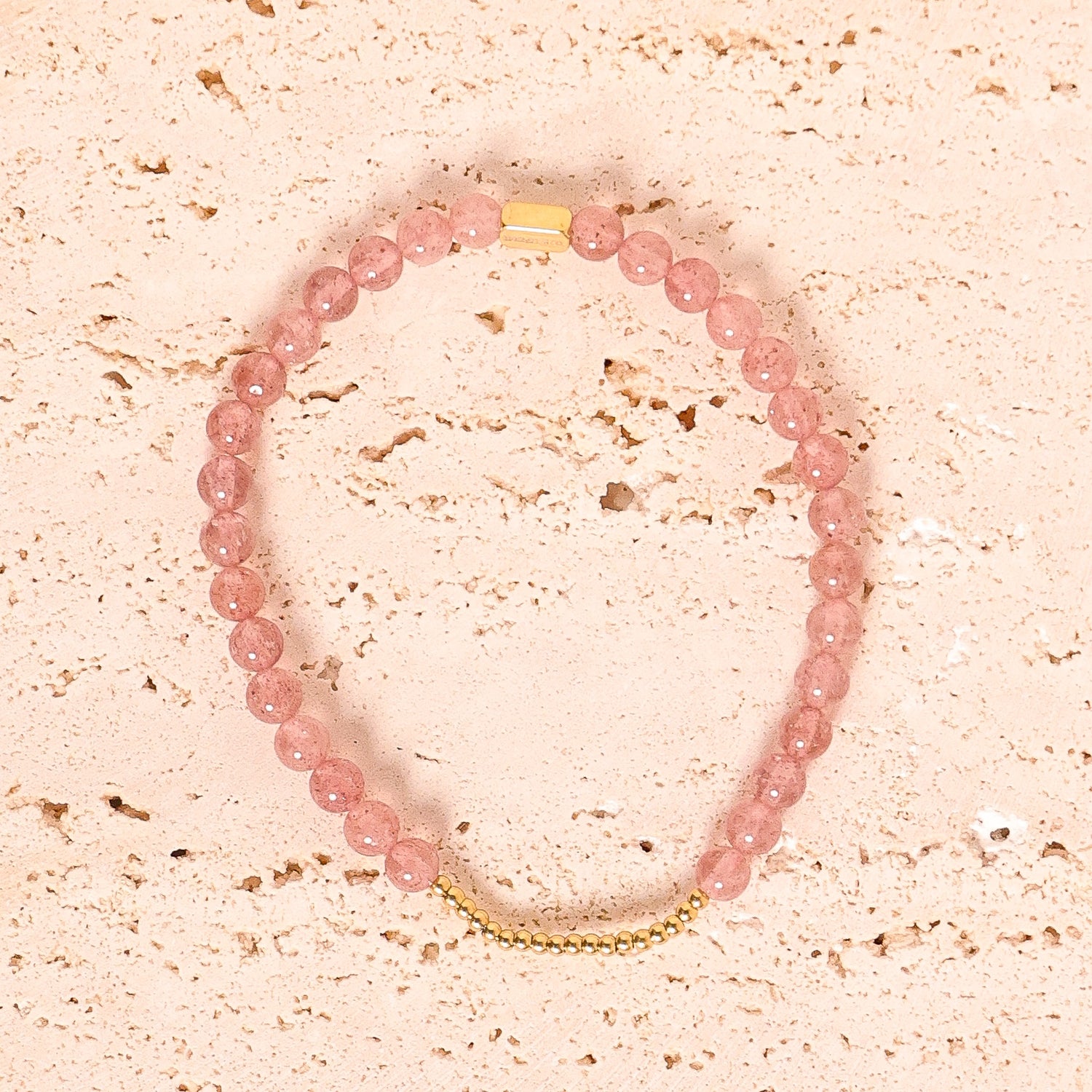 CHARM STACKER - STRAWBERRY QUARTZ