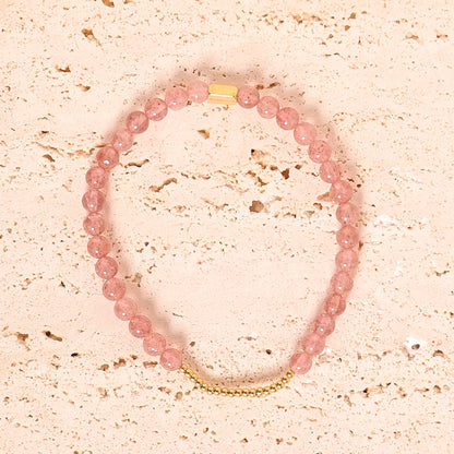 CHARM STACKER - STRAWBERRY QUARTZ