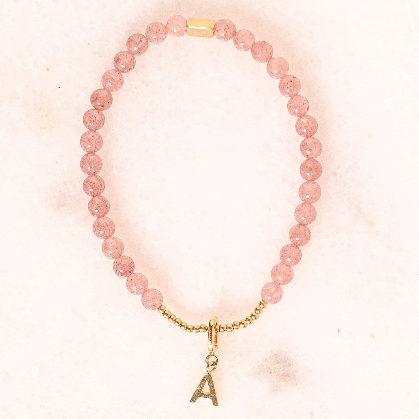 CHARM STACKER - STRAWBERRY QUARTZ