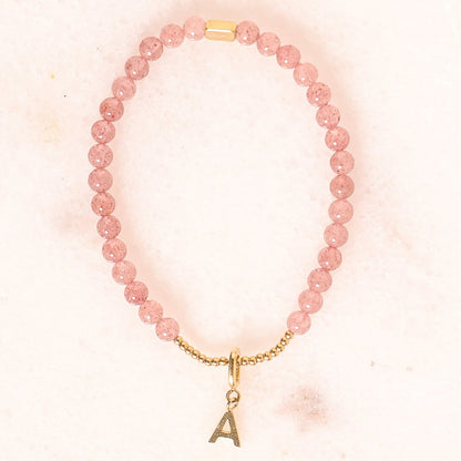 CHARM STACKER - STRAWBERRY QUARTZ