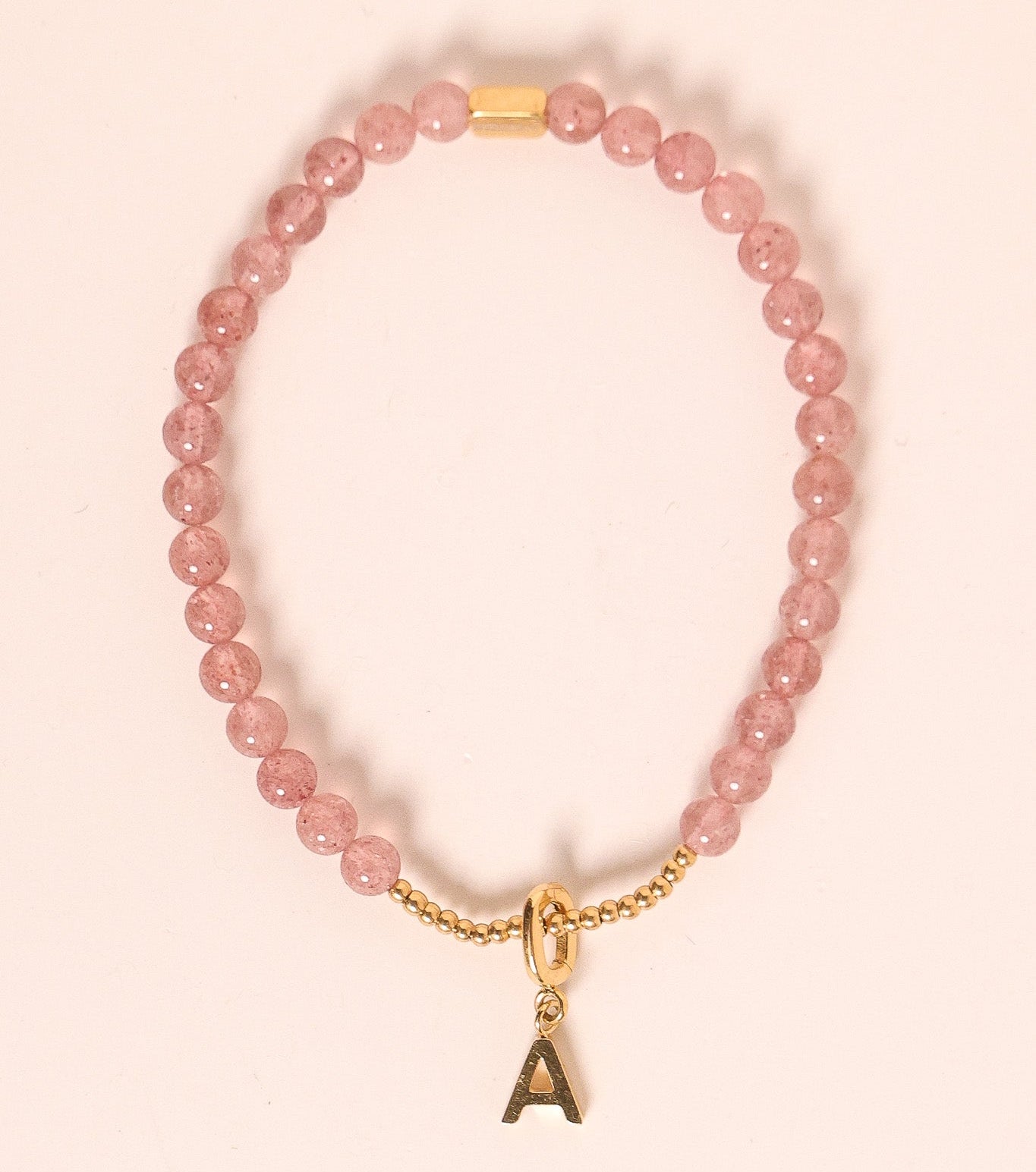 CHARM STACKER - STRAWBERRY QUARTZ