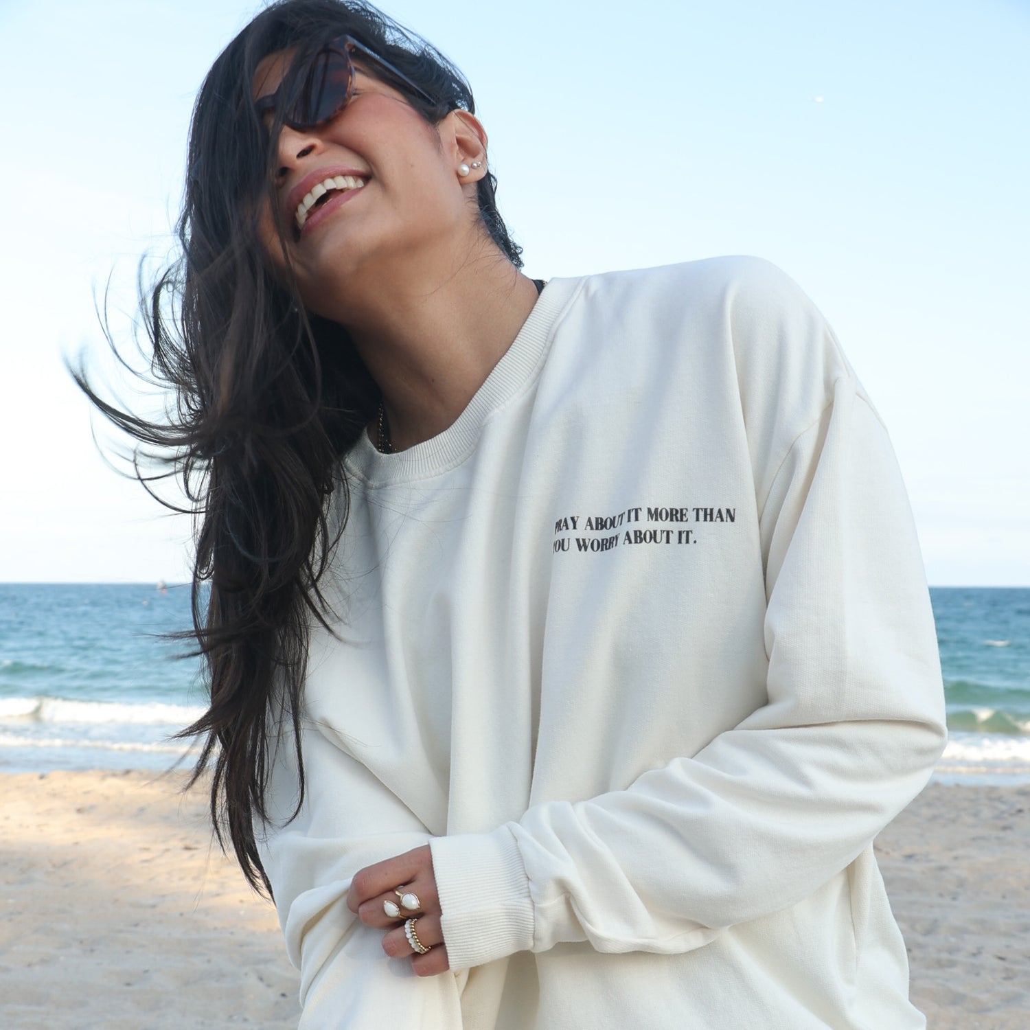 PRAY MORE. WORRY LESS - CREWNECK