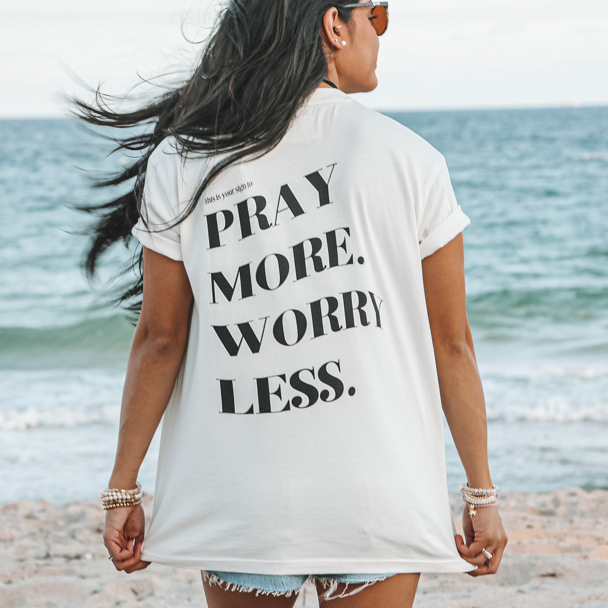 PRAY MORE. WORRY LESS - TEE