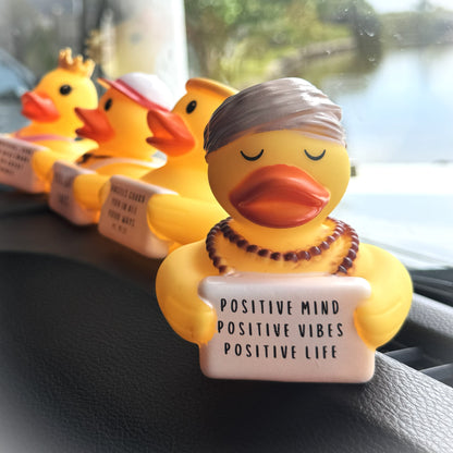 Positive Mind, Positive Vibes, Positive Life. - Aura - Yogi Duck (Collector&