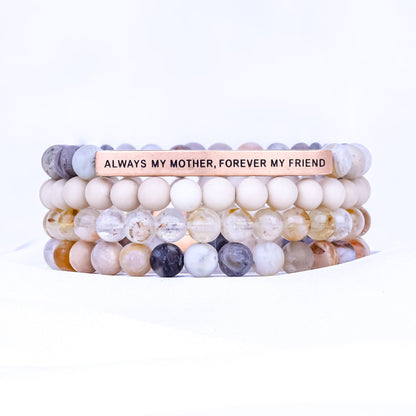 ALWAYS MY MOTHER 4 BRACELET GIFT SET - BAMBOO - Inspiration Co.