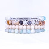 ALWAYS MY SISTER 4 BRACELET GIFT SET - AMAZONITE - Inspiration Co.