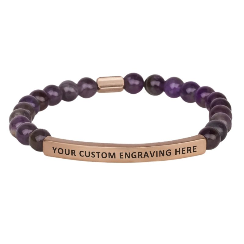Amethyst Custom Bracelet - Inspiration Co.