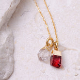 Clear Quartz (APRIL) Raw Birthstone Charm - Inspiration Co.