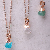 Clear Quartz (APRIL) Raw Birthstone Charm - Inspiration Co.
